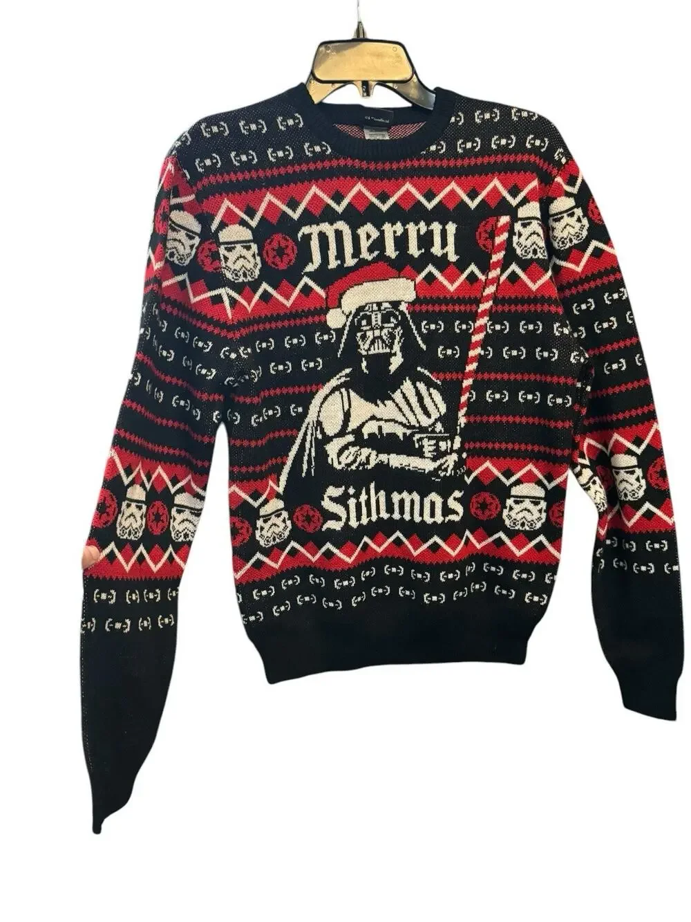 Star Wars Merry Sithmas Ugly Christmas Sweater Darth Vader Small
